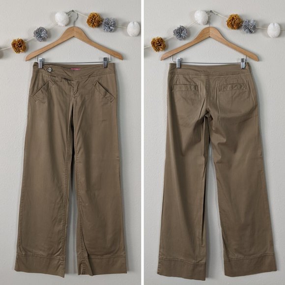 BCBGirls Wide Leg Khaki Pant Size 2 - Picture 1 of 8